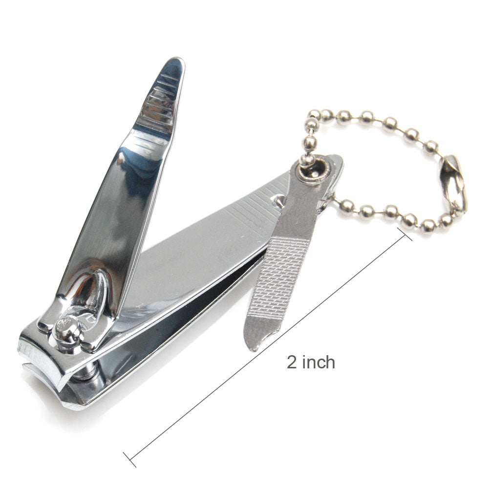 Luxxii (3 Pack) Sharp Sturdy Nail Clippers Set with Nail File Toenail & Fingernail Clippers Nail Cutter Clipper Gift Set for Men and Women (A)