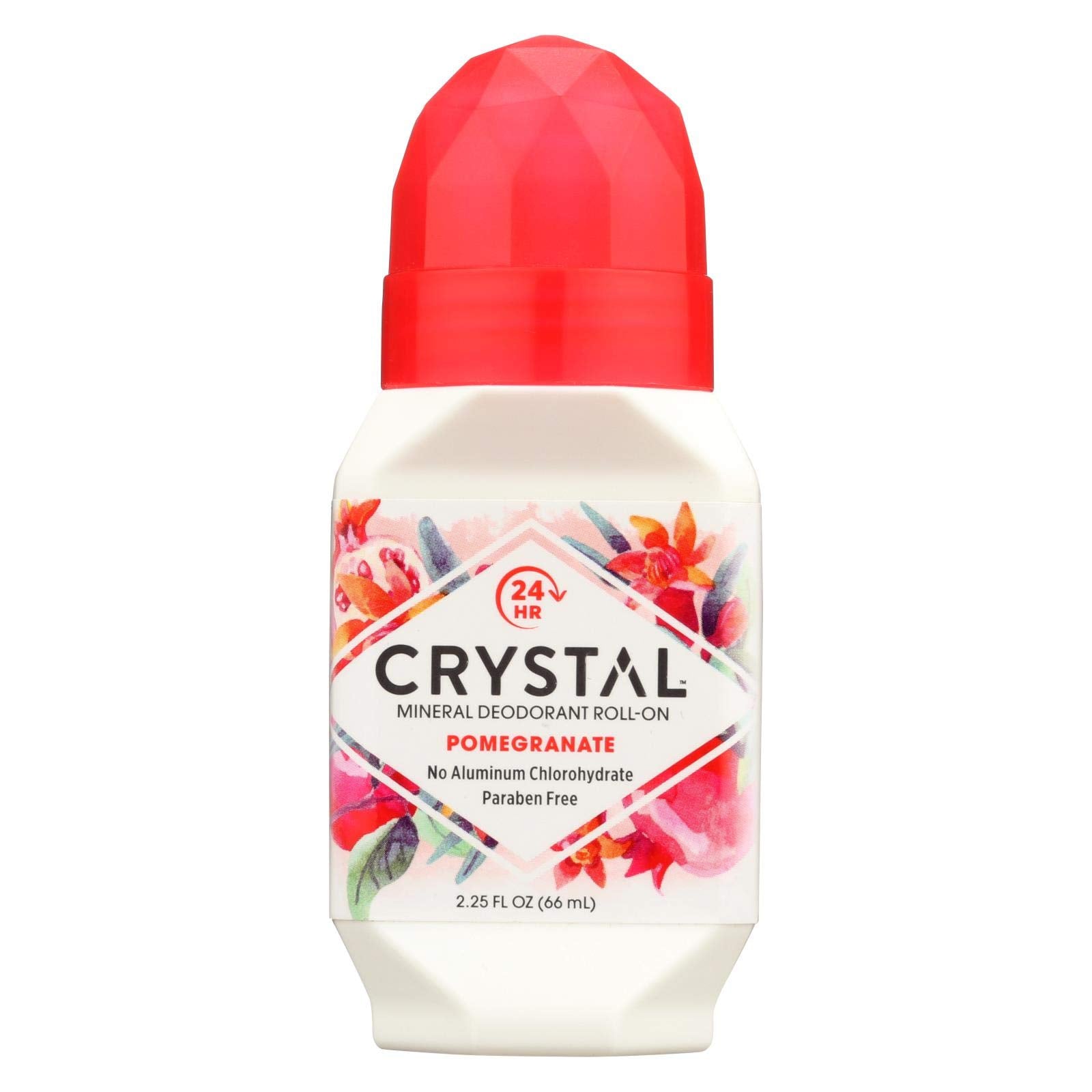 Crystal Essence 486480 Crystal Essence Mineral Deodorant Roll On Pomegranate 2.25 Fl Oz
