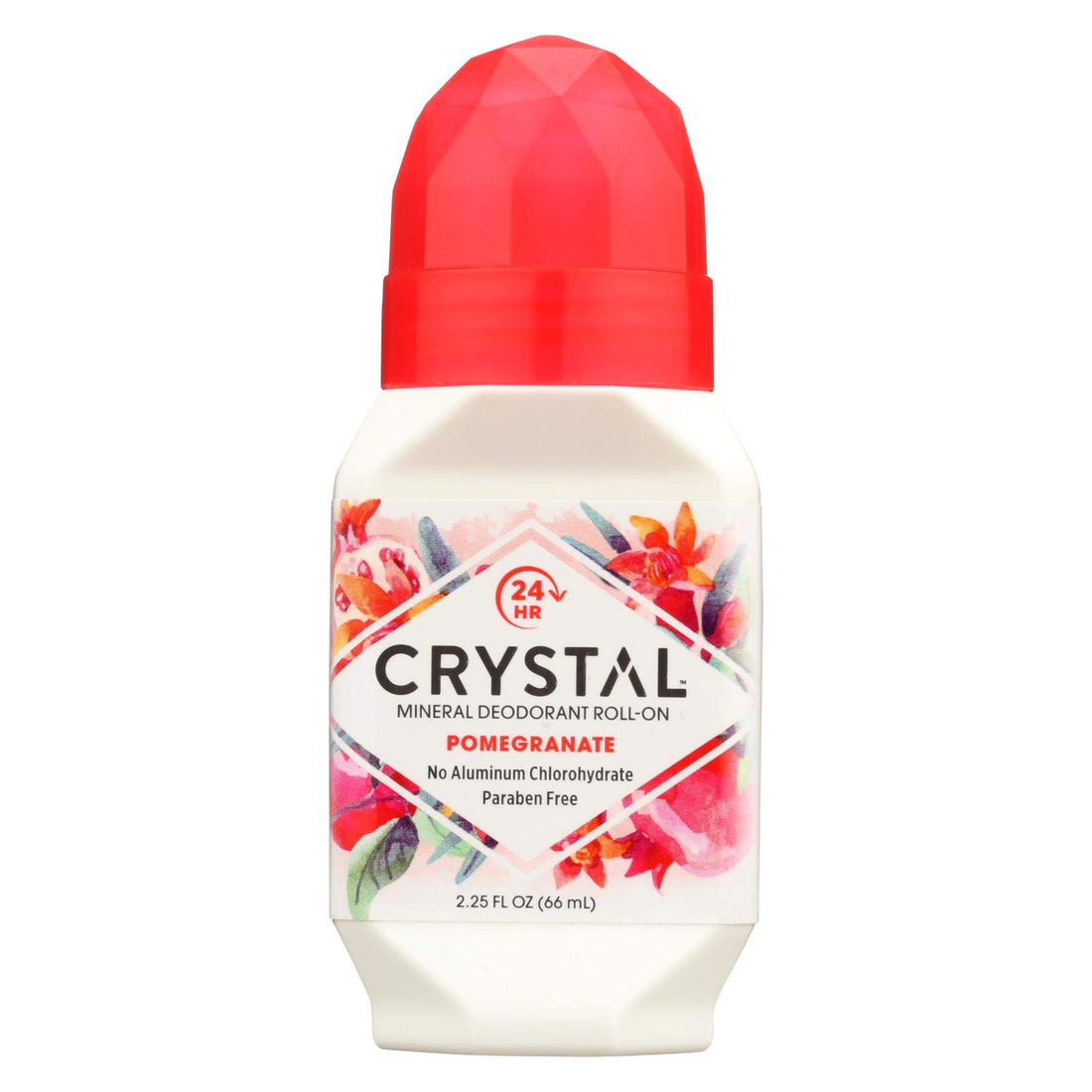 Crystal Essence 486480 Crystal Essence Mineral Deodorant Roll On Pomegranate 2.25 Fl Oz