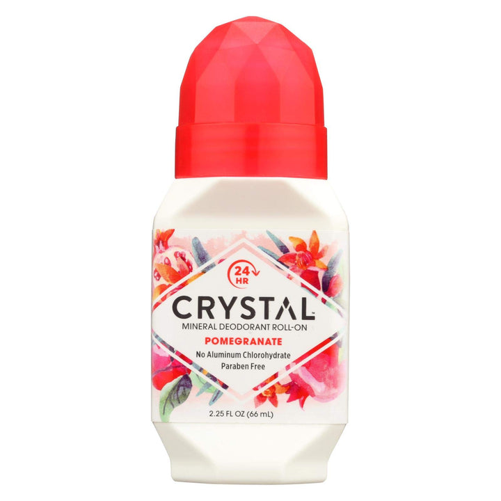 Crystal Essence 486480 Crystal Essence Mineral Deodorant Roll On Pomegranate 2.25 Fl Oz