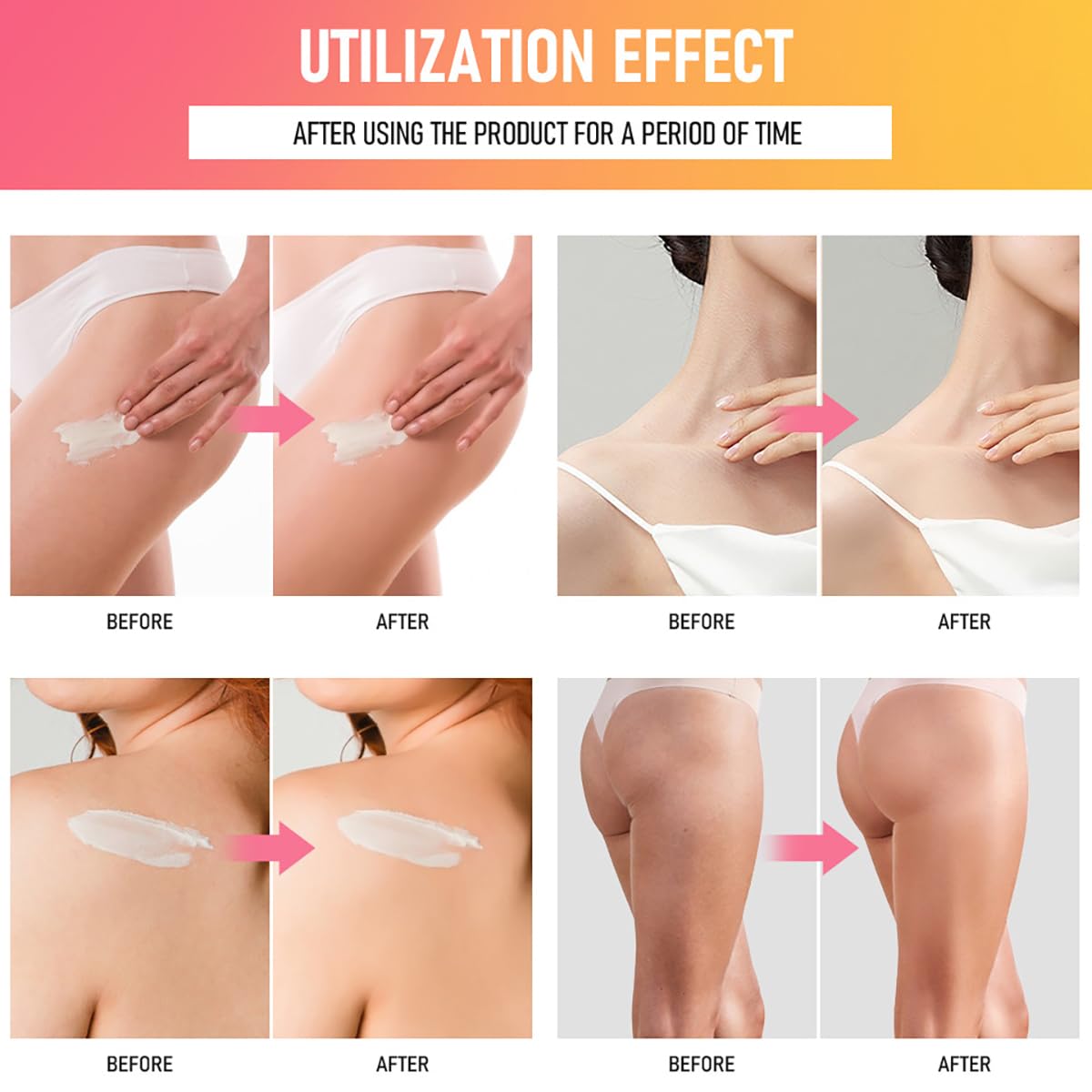 FYEBOO Butt Cream, Body Thigh Butt Firming Cream, Moisturizing Body Skin Repair- Fast Absorbing, Non-Greasy, Smoothening Butt Cream for All Skin, 80ml (#01 Vanilla Pistachio)