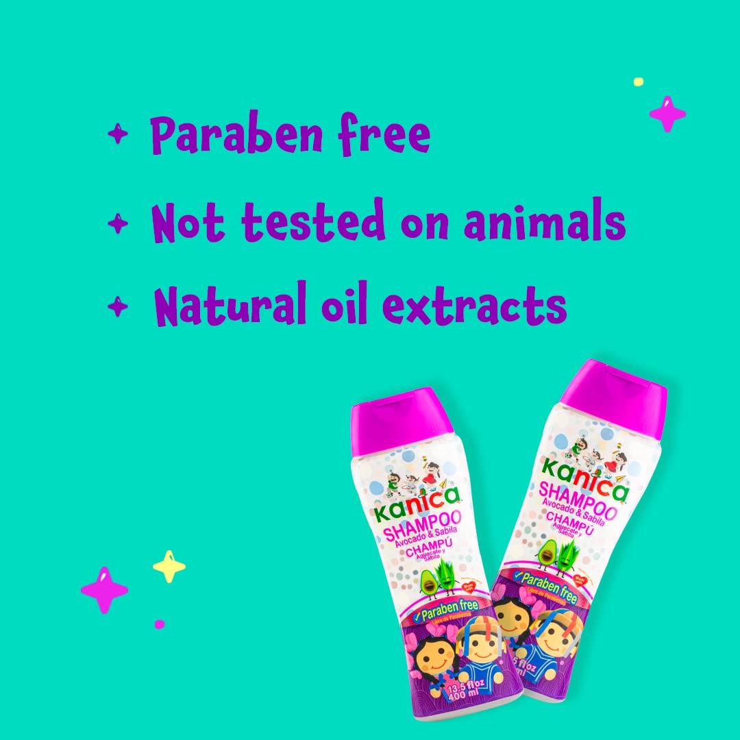 KANICA Shampoo Paraben Free with Aloe Vera and Avocado. Shampoo for Family