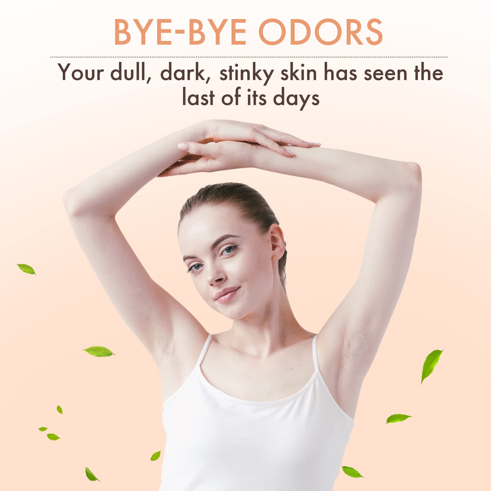 Persimmon Soap Bar for Body Odor Control – Purifying Deodorizing Body Wash with Japanese Persimmon & Green Tea Extract for Eliminating Body Odor – Deodorant Soap for Skin Brightening (2 Pack)