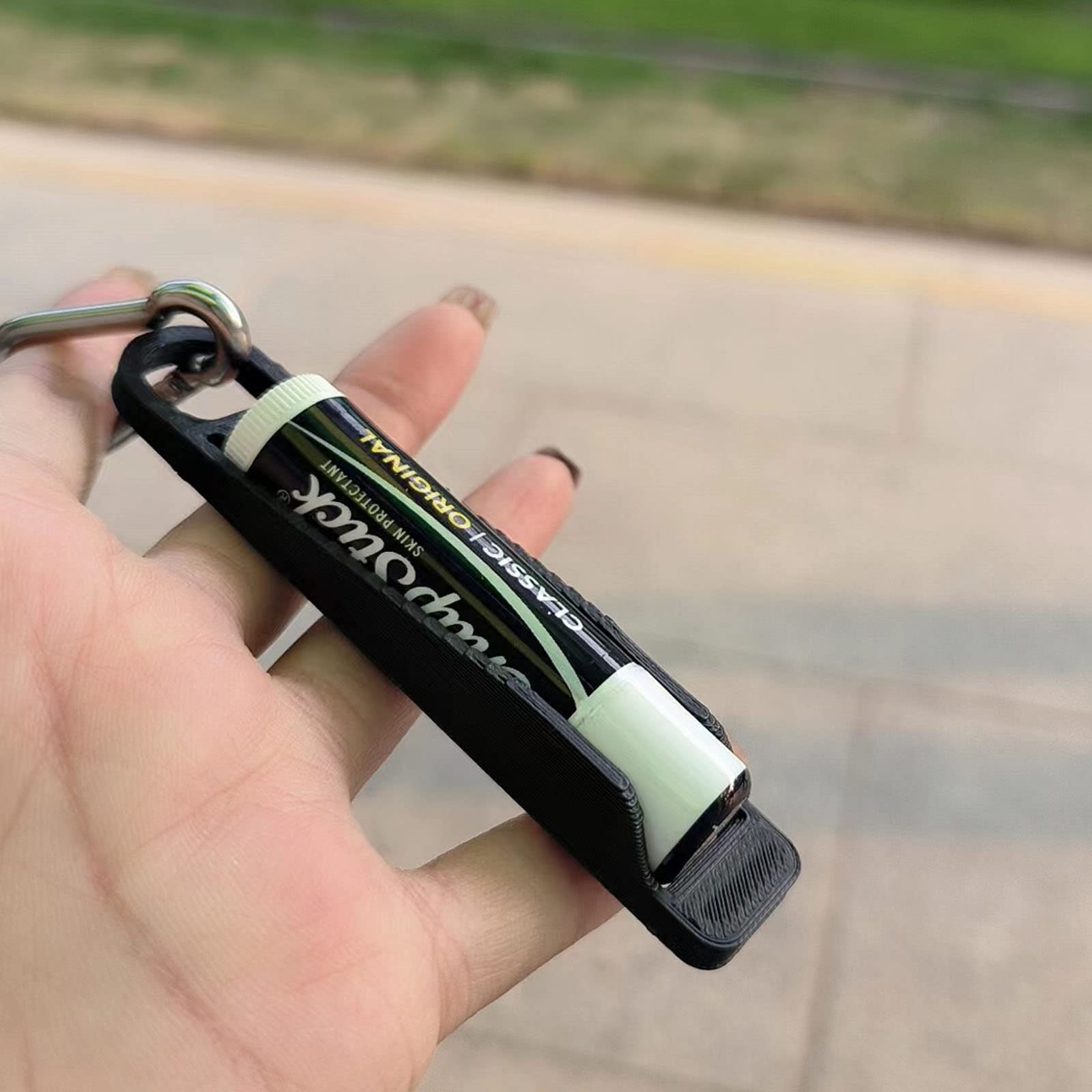 PIAOLGYI Lip Balm Holder for Burt's Bees,Compatible with ChapStick 0.15 OZ Size Cylindrical Lip Balm(ONLY Holder)