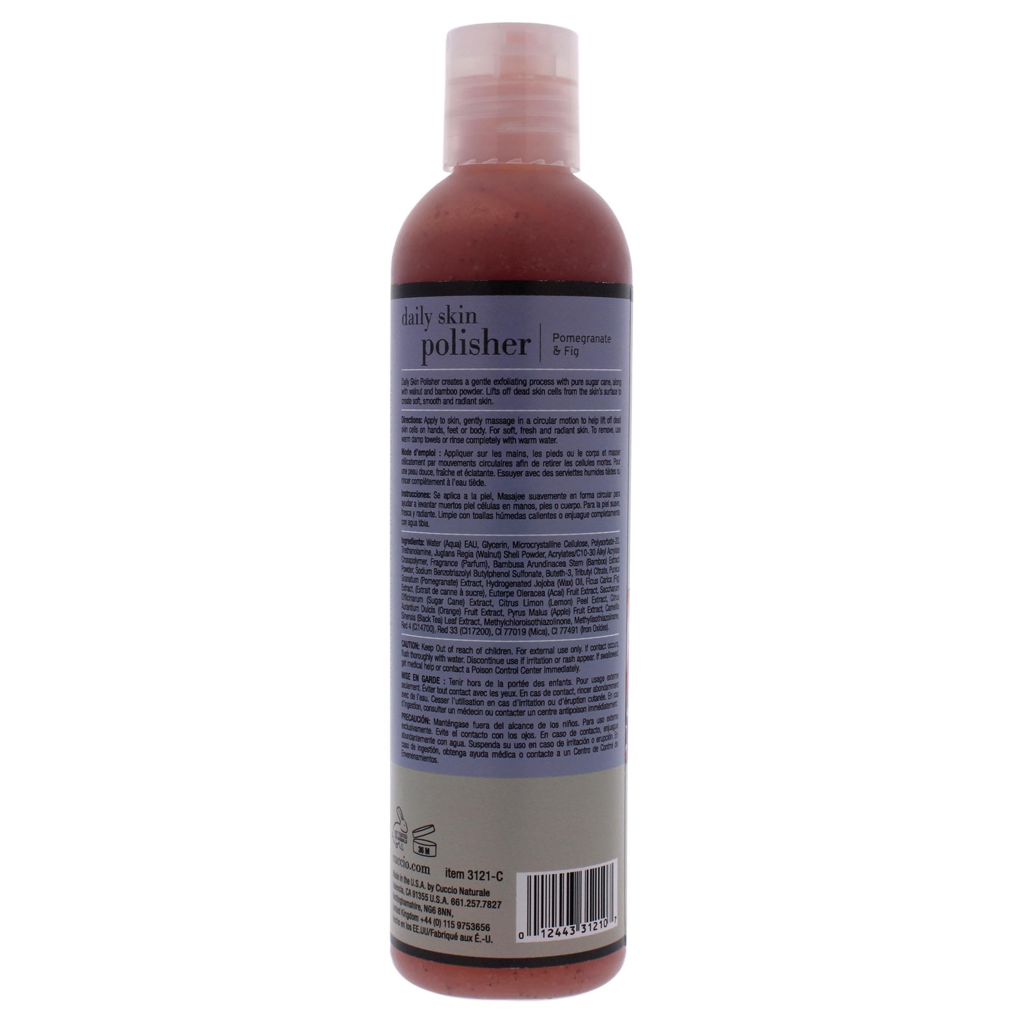 Cuccio Skin Polisher, Pomegranate and Fig, 8 Ounce