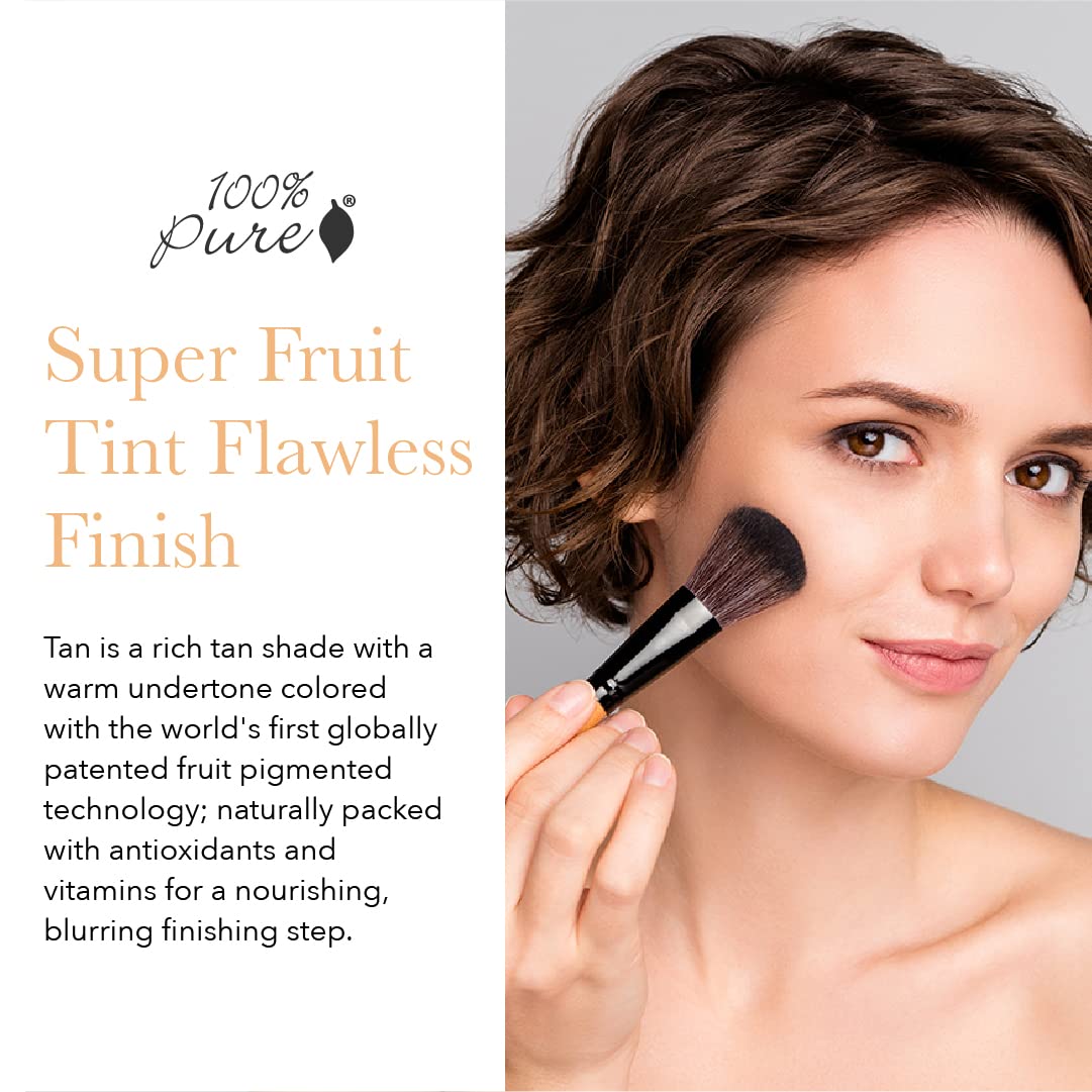 100% PURE Bamboo Blur Powder, Tan, Setting Powder, Loose Face Powder for Setting Makeup, Lightweight, Long Lasting Face Makeup, Vegan Makeup (Tan Shade w/Warm Undertones) - 0.2 Oz