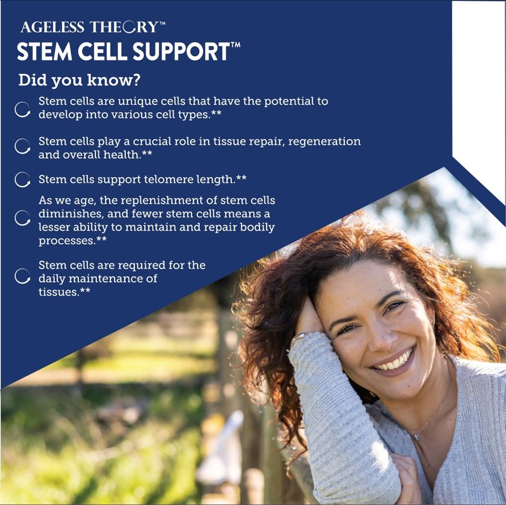 Country Life Ageless Theory Vegetarian Capsules - Certified Gluten Free, Kosher, Vegetarian - Tissue Health, Cellular Function,Stem Cell Health,Supports Healthy Aging Anti Aging, Certified IGEN