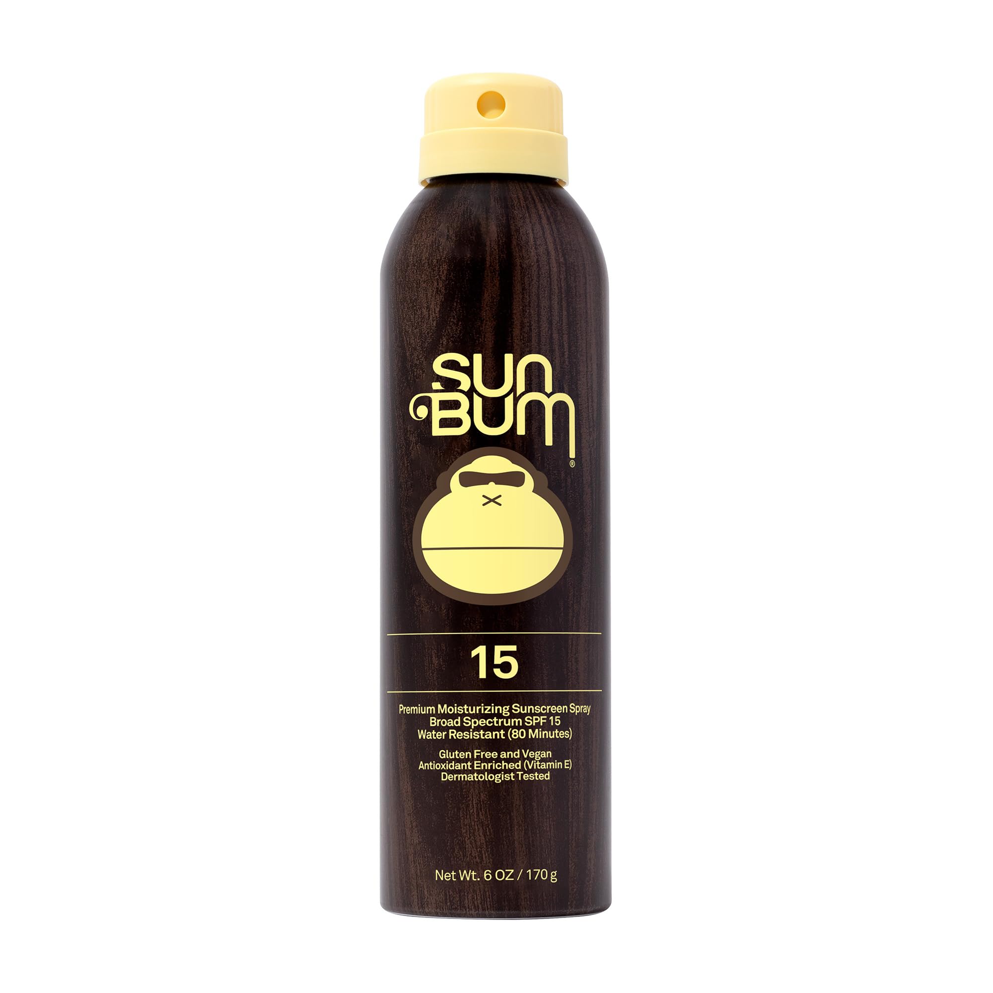 Sun Bum Continuous Spray Sunscreen, SPF 15, 6-Ounce