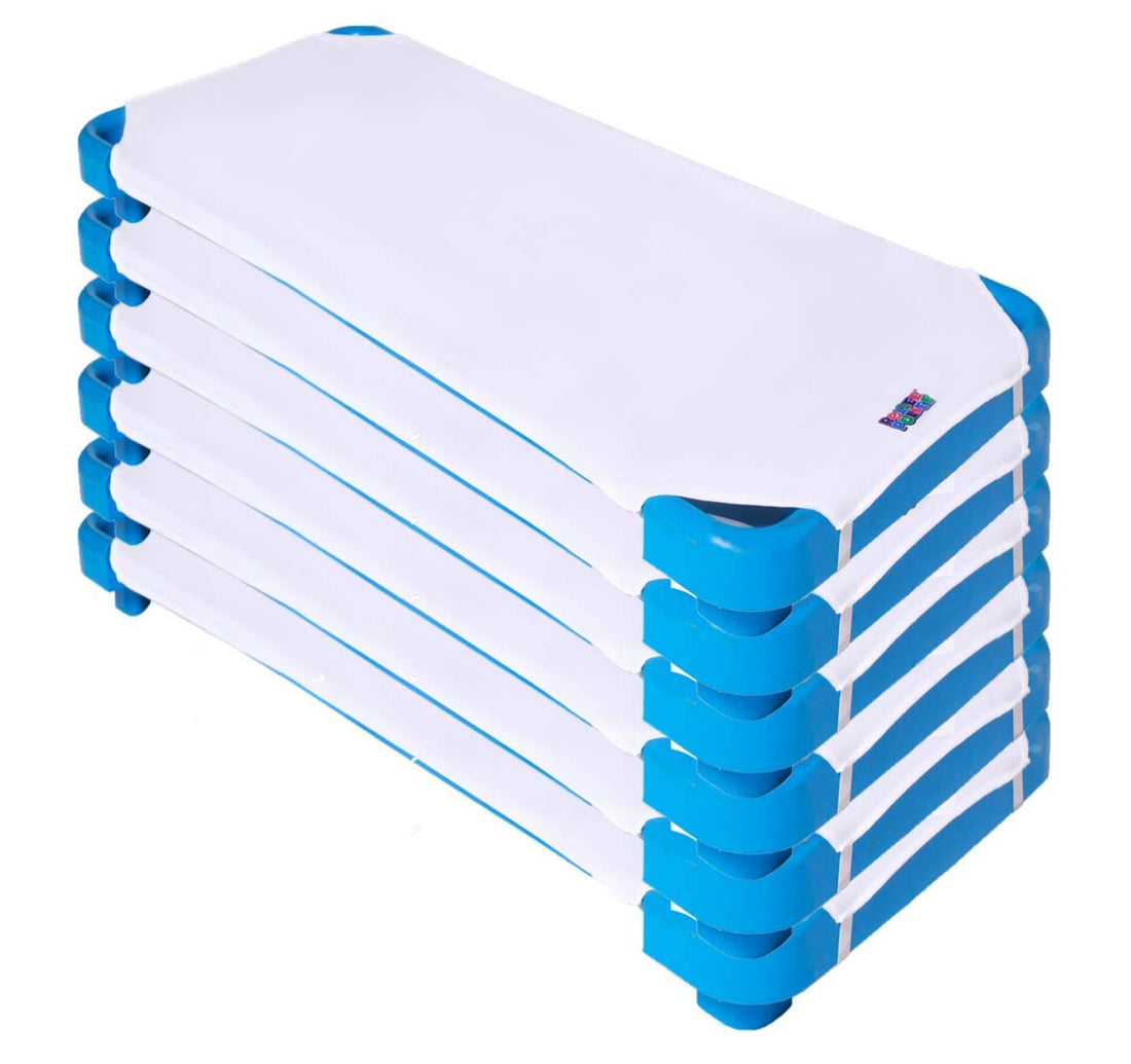 Northwest Rollee Pollee White Microfiber Cot Sheets - Super Soft & Durable with Elastic Loops - Ideal for Preschool & Daycare Naptime Bedding - Toddler Size 23 x 42 6-Pack