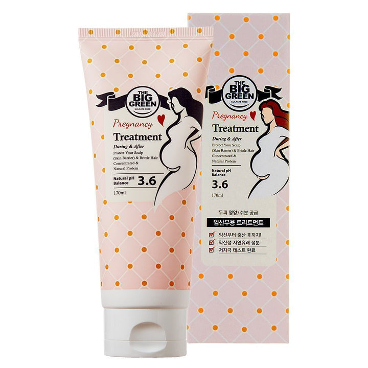BIGGREEN Pregnancy Treatment 170ml- Natural Ingredients-Chemical Free-Dry & Damaged-Moisturizing & Hydrating