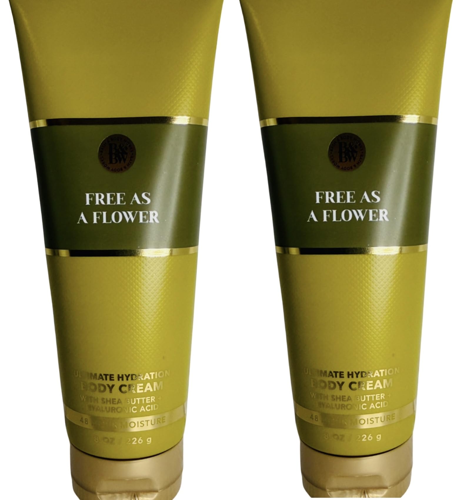 Bath & Body Works Womens Free As A Flower Ultimate Hydration Body Cream 8 Ounces Pack of 2