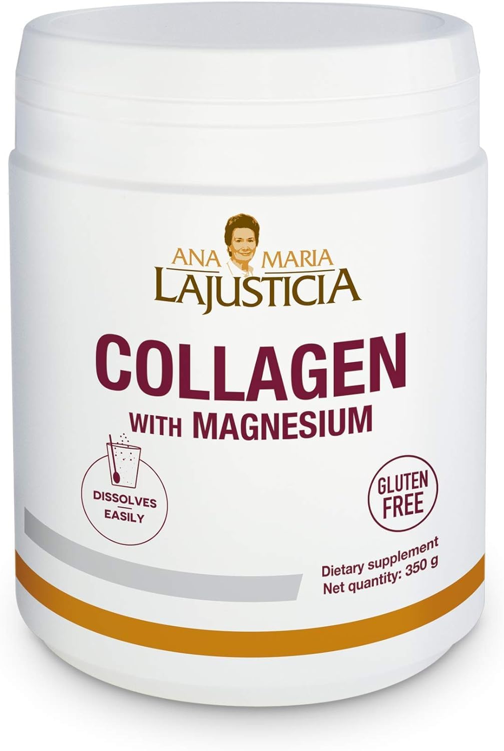 Ana Maria Lajusticia Collagen with Magnesium Powder (350g Natural Taste)