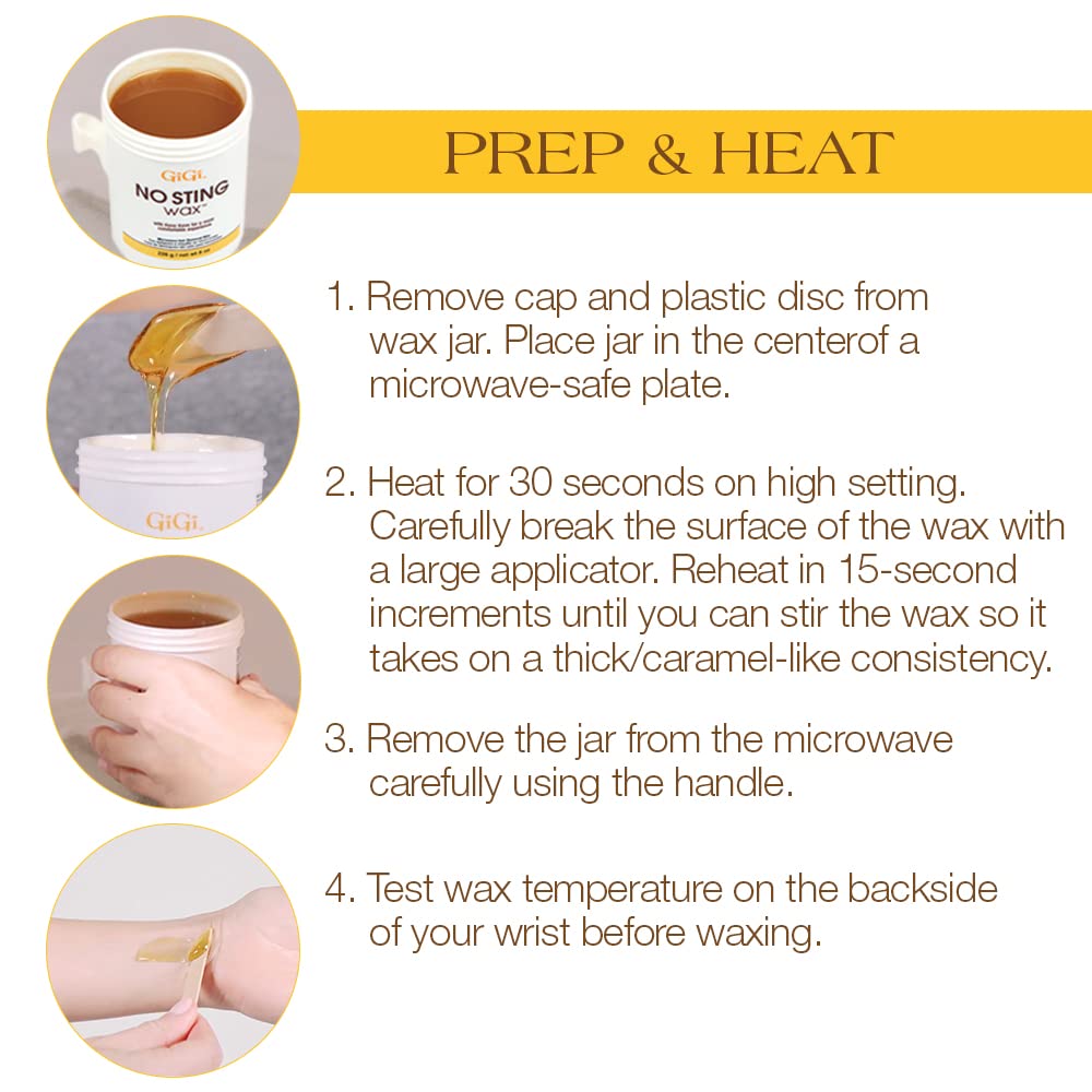 GiGi No Sting Microwave Wax, 8 oz.