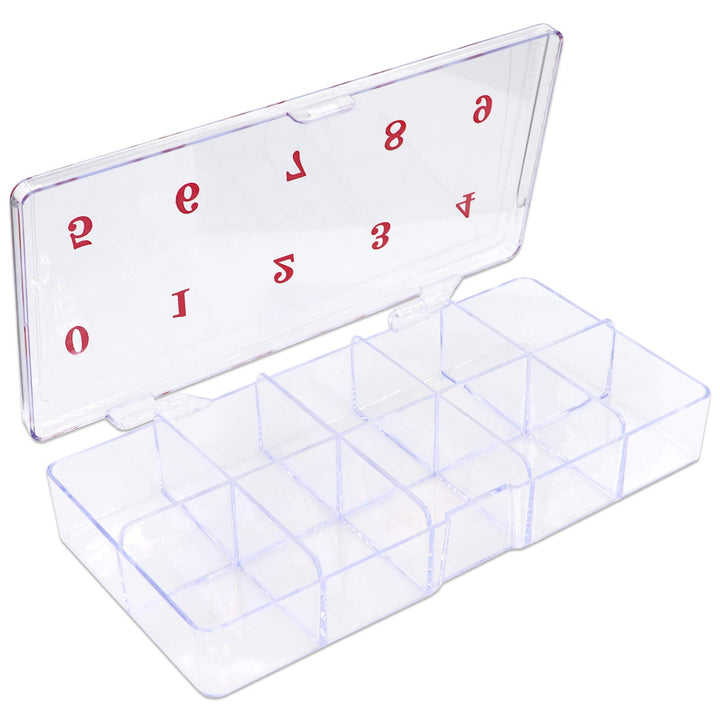 1p Empty Storage Box Case Container Compartment for Nail Art Tips Good Quality