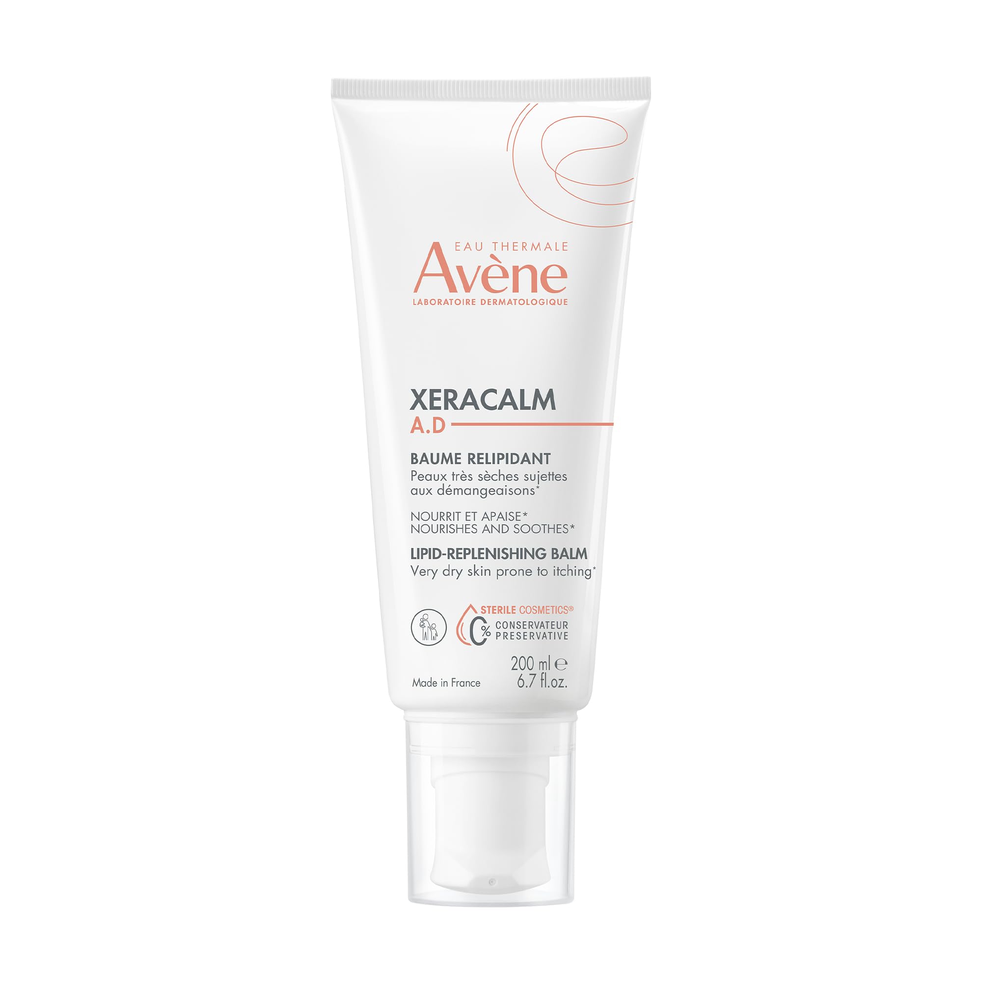 Avène XeraCalm A.D Lipid-Replenishing Balm, Atopic Dermatitis, Eczema-Prone, No Preservatives, Fragrance-Free, 6.7 Oz