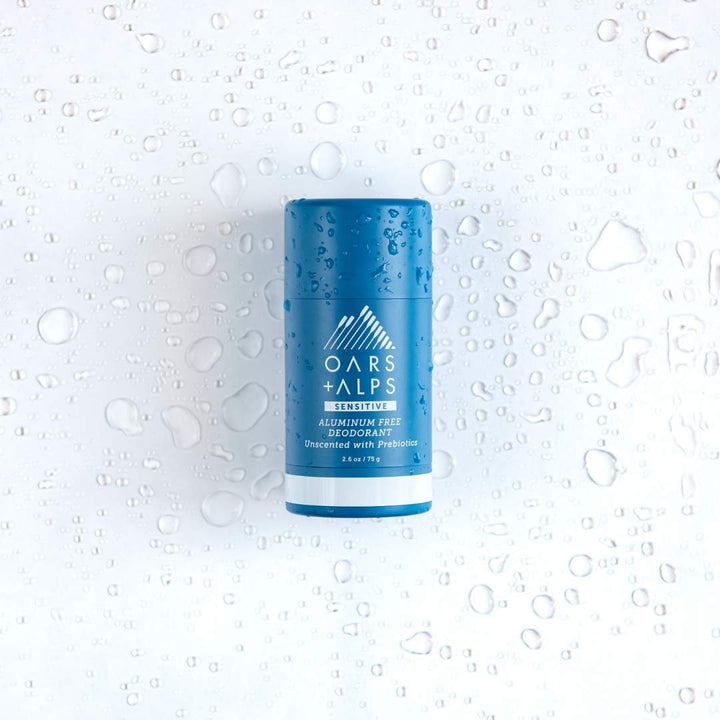 Oars + Alps Natural Deodorant for Men and Women with Prebiotics, Aluminum and Alcohol Free, Microbiome Friendly, Unscented, 2.6 Oz