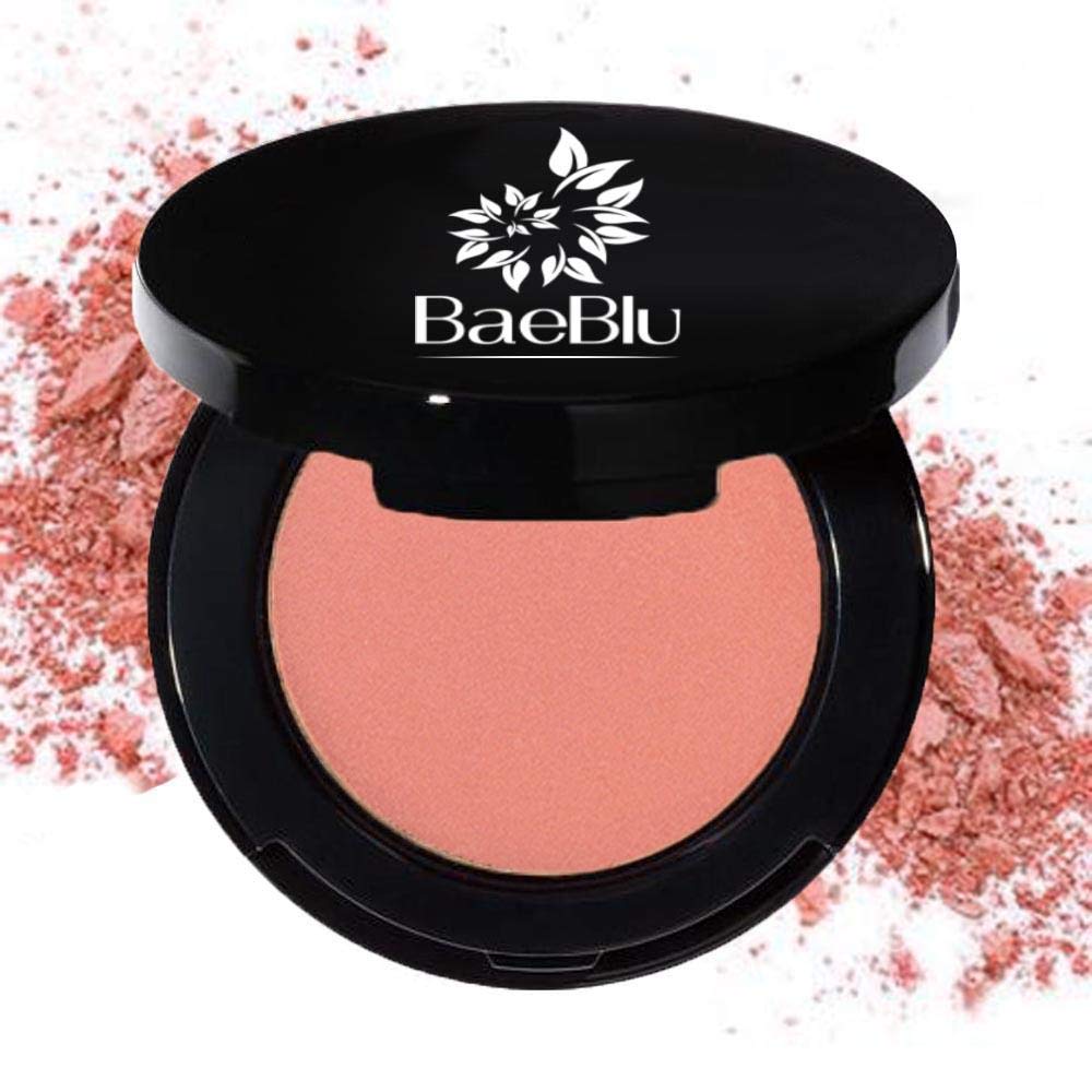 Best Organic 100% Natural Non-GMO Vegan Pressed Powder Blush for Face, Made in USA by BaeBlu, Dusty Rose