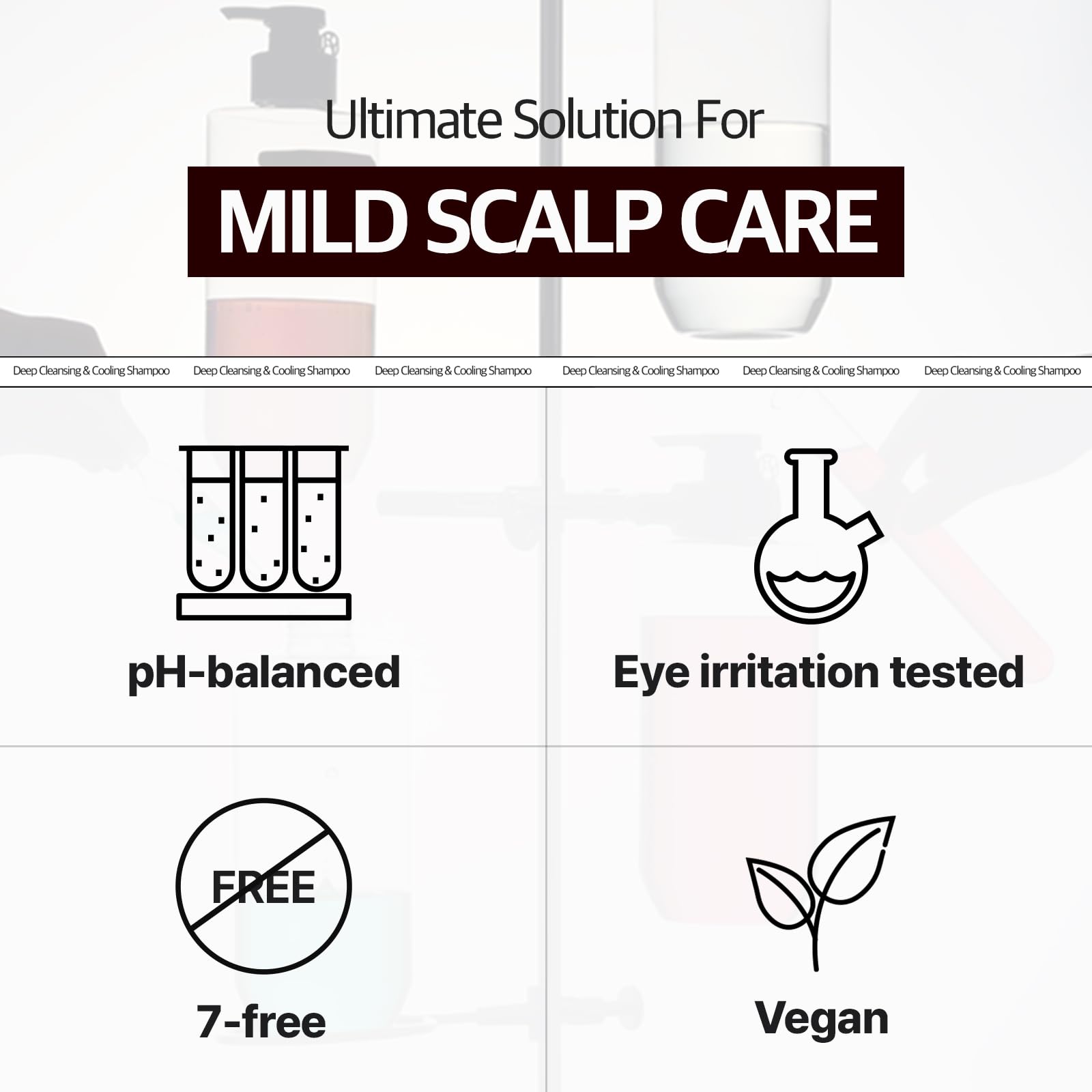 RYO Deep Cleansing Shampoo with Korean Ginseng & Caffeine - Cooling and Refreshing for Oily Scalp, Hair Loss Care, Anti-Dandruff, Sebum Control, 16 Fl Oz.