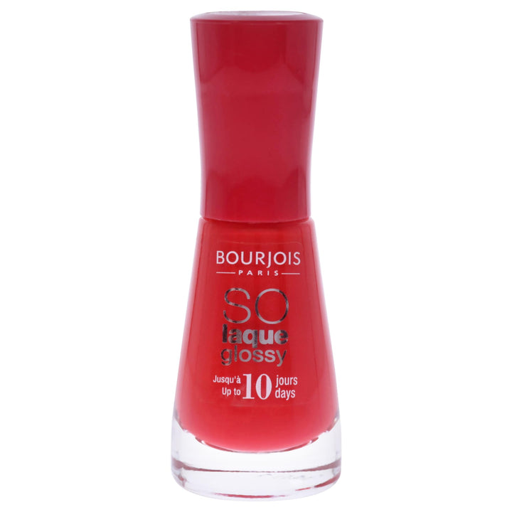 Bourjois So Laque Glossy Nail Polish for Women, 02 Prepp Hibiscus, 0.3 Ounce