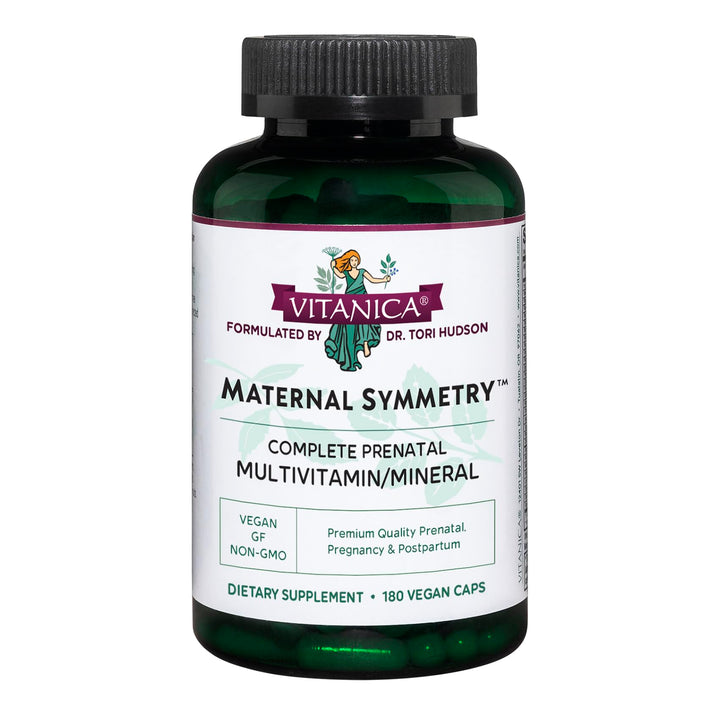 Vitanica Maternal Symmetry, Prenatal and Postnatal Vitamins, Vegan, 180 Capsules