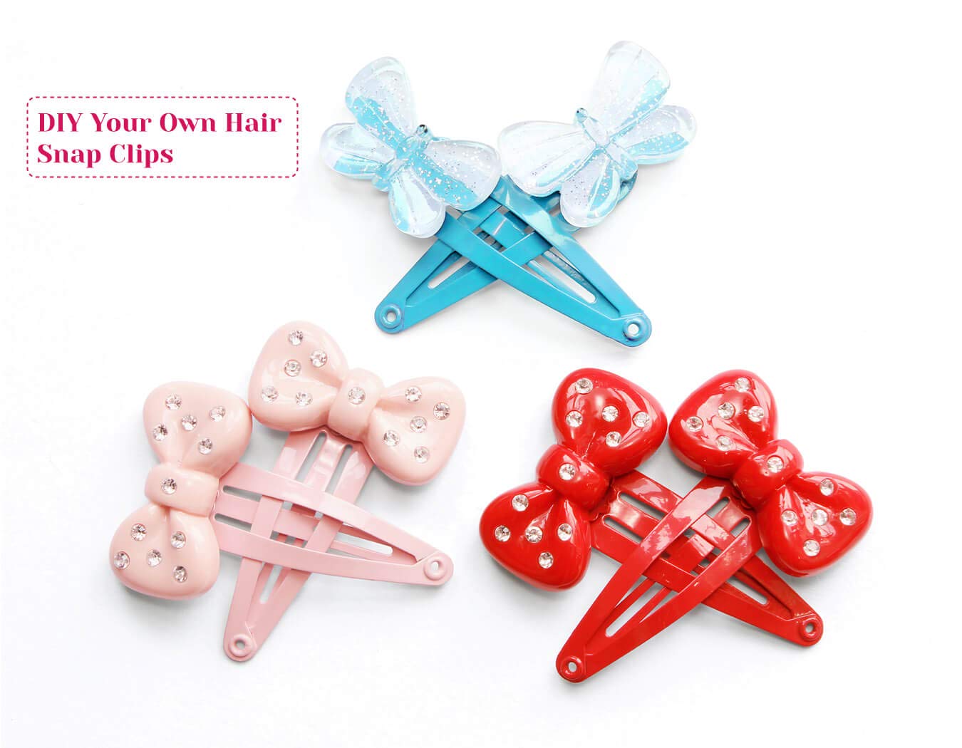 anezus 80 Pcs 2 Inch Snap Multicolor Hair Clips Non-Slip Metal Barrettes For Baby Girls Toddlers Kids Women Accessories