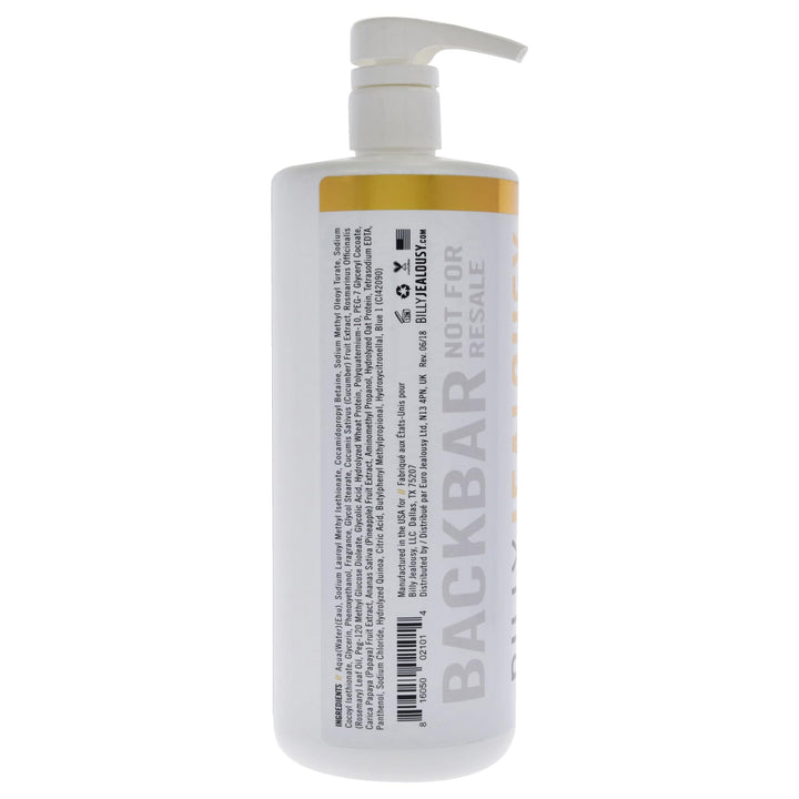 Billy Jealousy Gold Standard 4-in-1 All Over Wash - Hand, Body, Face and Hair Cleansing, Soothing and Moisturizing Wash, Papaya, Mint, Rosemary, Cucumber, 33.8 fl. oz.