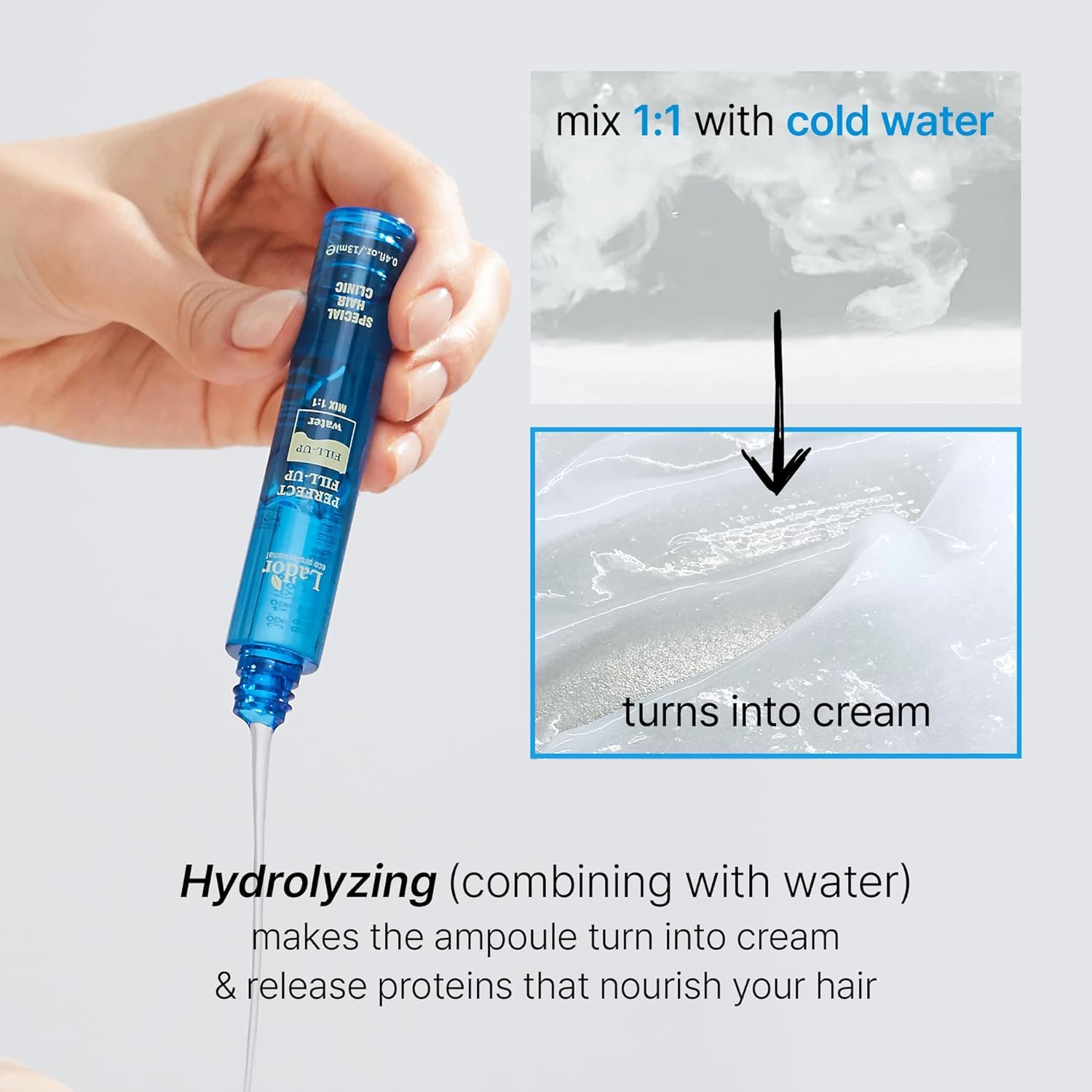 LA'DOR Perfect Hair Fill-Up Original 3 Seconds Intensive Keratin Treatment w/Protein for Bleached Frizzy Damaged Dry Hair Care Korean Deep Conditioner