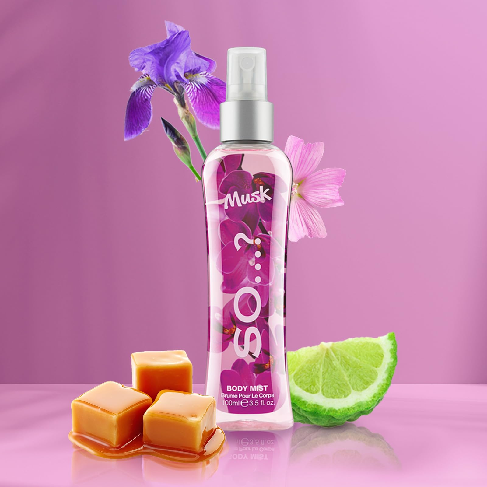 So… Musk Body Mist Woody Scent - Perfume for Women with Bergamot, Toffee, Vanilla Notes - Gifts for Women - Body Spray - 3.5 oz