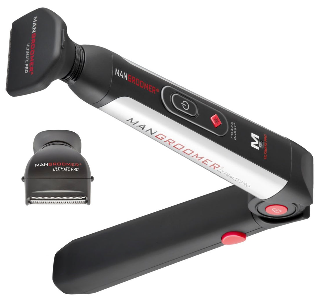 Mangroomer - Back Hair Shaver Replacement Complete Attachment Head With Shock Absorber Neck And Smooth Shaving Foil