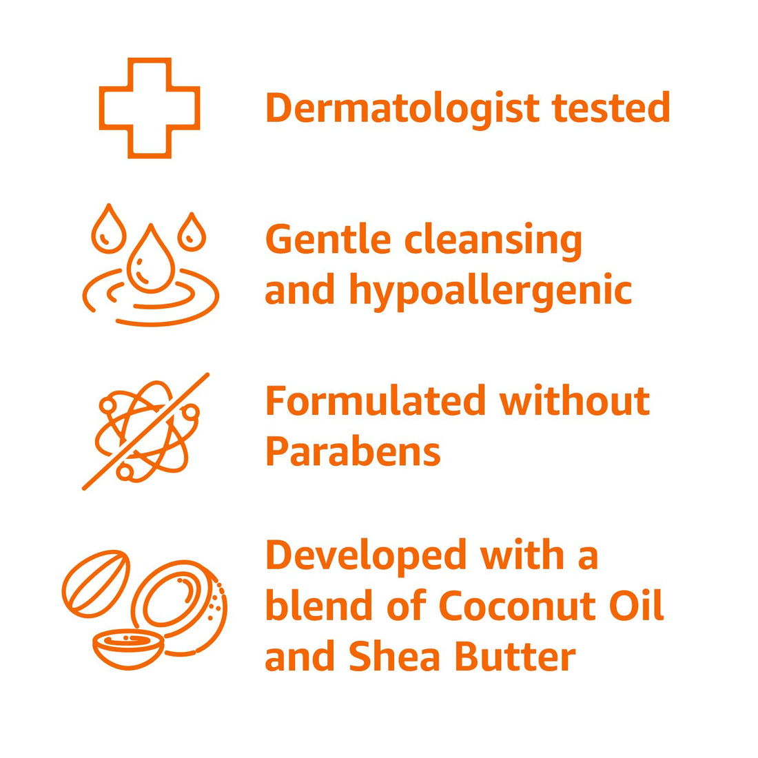 Amazon Basics Body Wash for Sensitive Skin, Hypoallergenic, Unscented, 22 fl oz (Pack of 1)