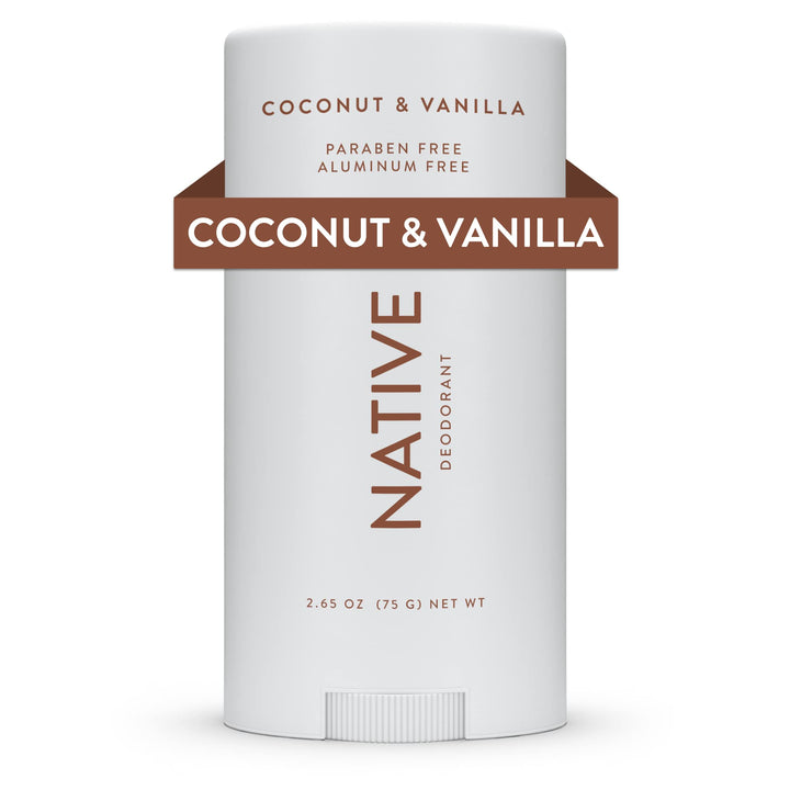 Native Deodorant - Natural Deodorant - Vegan, Gluten Free, Cruelty Free - Free of Aluminum, Parabens & Sulfates - Born in the USA - Coconut & Vanilla