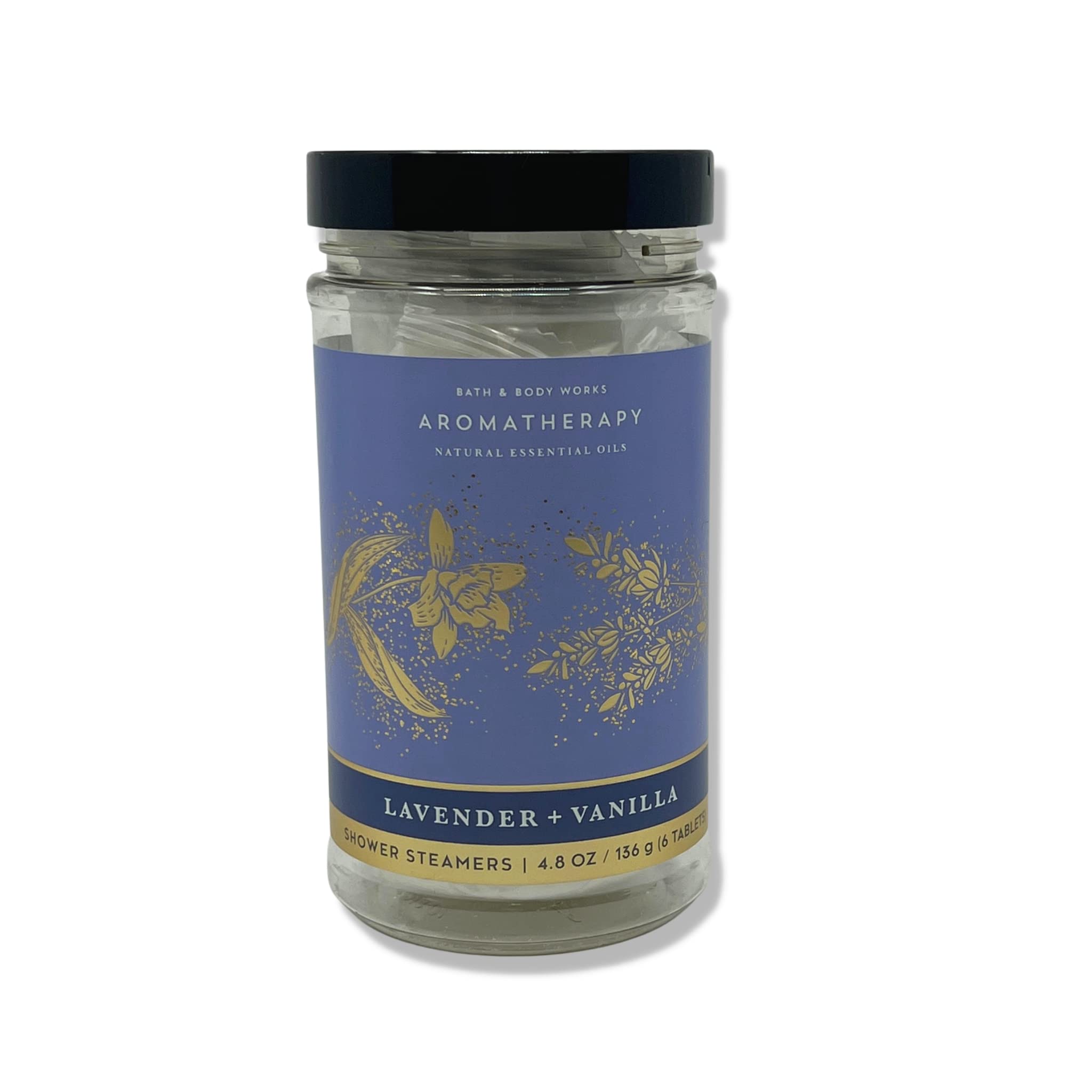 Bath & Body Works - Aromatherapy - Shower Steamers, 6 Tablets Each - 2 Pack Bundle - Lavender Vanilla and Eucalyptus Spearmint
