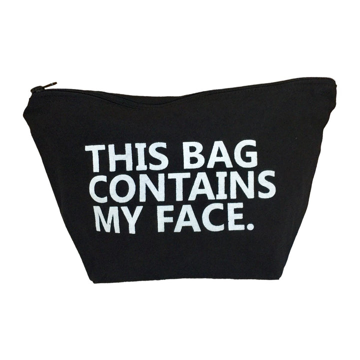 This Bag Contains My Face Toiletry Bag Travel Kit Cosmetic Makeup Case
