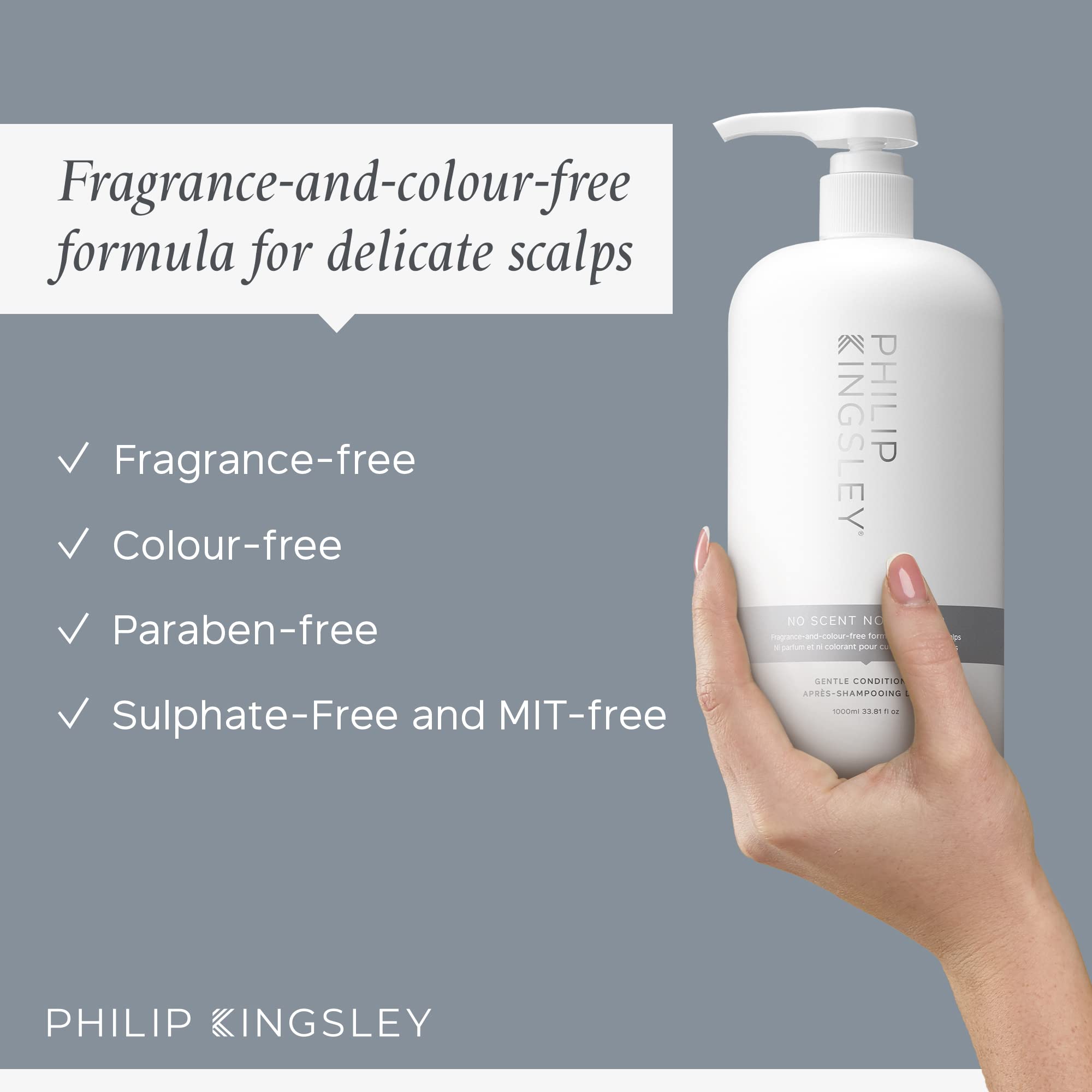 No Scent No Color Conditioner (For Sensitive, Delicate or Easily Irritated Scalps) PHI172 1000ml/33.8oz