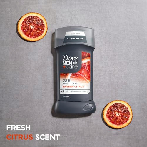 Dove Men+Care Aluminum Free Deodorant for Men 3 Pack Summer Citrus Deodorant for Men 3 oz