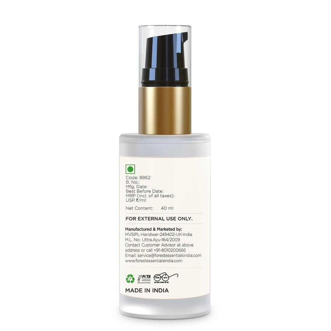 Forest Essentials Light Day Lotion Madurai Jasmine & Mogra with SPF 25| Daily Hydrating Face Lotion | Ideal For Combination Skin | For Men & Women | 40 ml