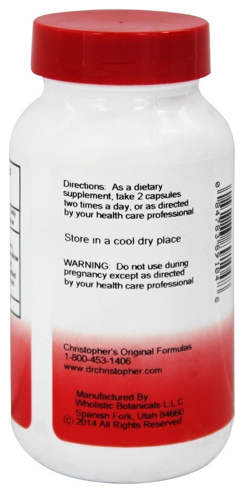 Dr. Christopher's Original Formulas Kidney Formula Capsules, 475 mg, 100 Count