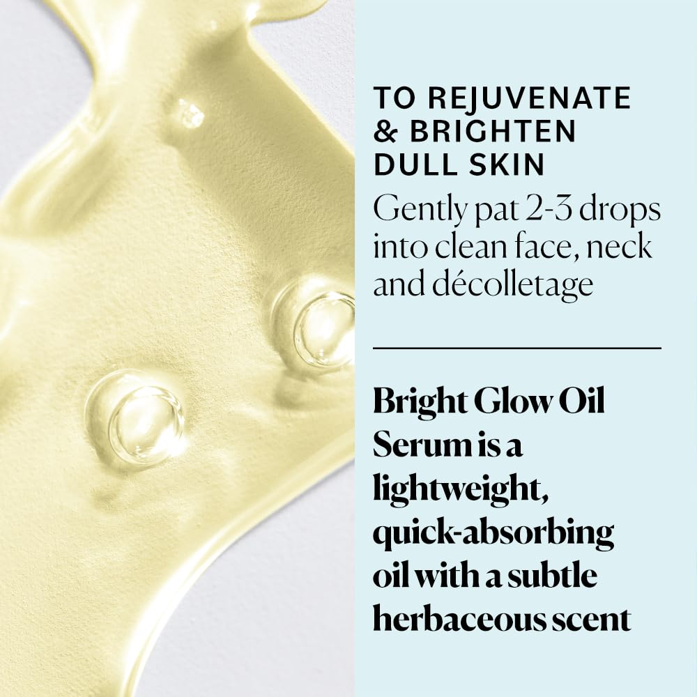 Sky Organics Bright Glow Face Serum, Vitamin C Serum, Rejuvenate Dull Skin, Hydrating, Promotes Brighter-looking Complexion, Skin Care with Vitamin E, Organic Jojoba Oil & Rosehip Oil, 1 fl oz