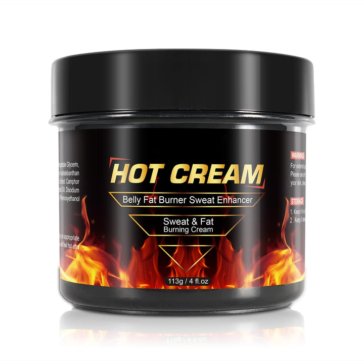 Generic Fat Burning Belly Cream, Hot Cream for Fat Burner, Cellulite Cream for Thighs, Sweat Cream for Women Men Weight Loss Thighs Belly Butt Firming Legs Slimming Cream