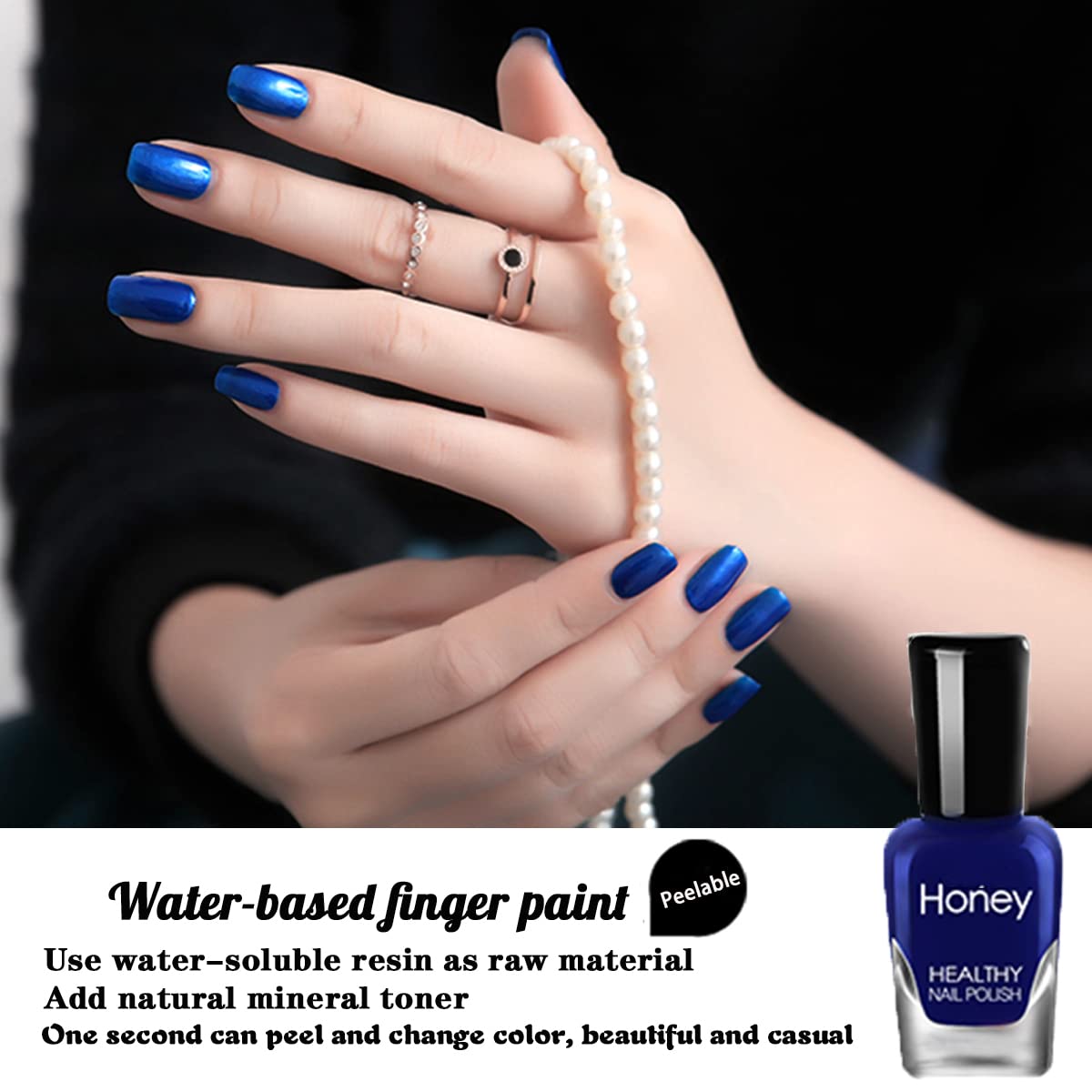 Tophany Non Toxic Nail Polish Set, Easy Peel Off and Fast Dry Nail Polish Set for Pack, Eco Friendly & Organic Water Based Nail Polish for Women,Teens (18 Bottles)