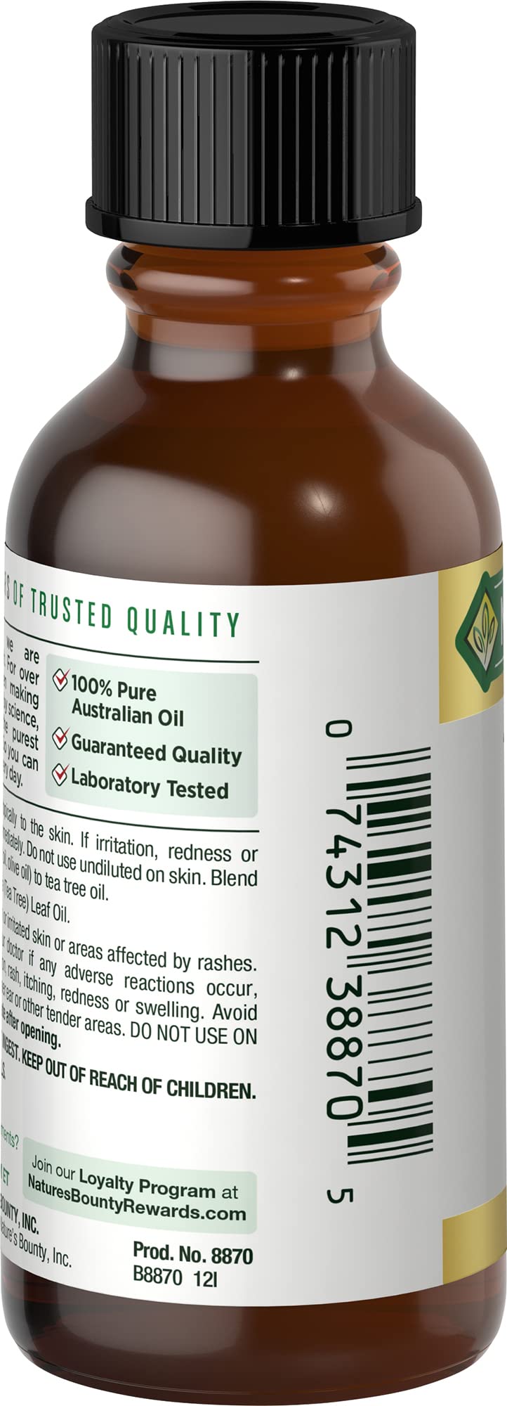 NBTY Nature's Bounty Tea Tree Oil, 1 fl oz