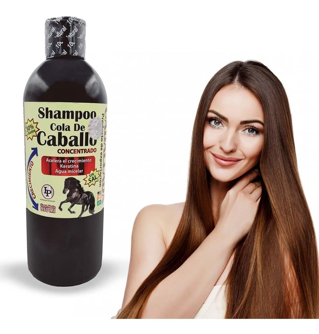 CABALLADO Shampoo Caballada sin sal (950ml) Acelera el crecimiento de tu cabello!