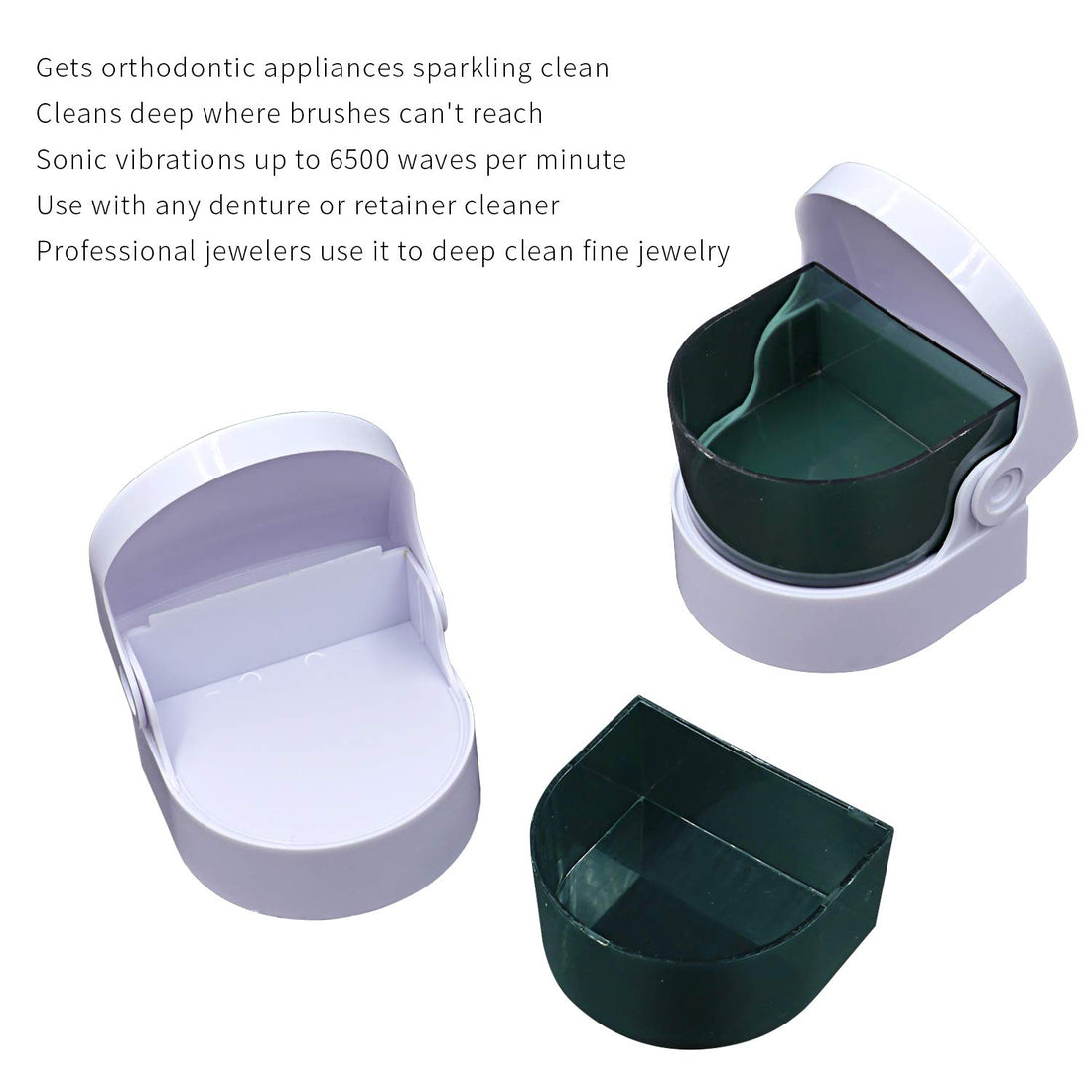 EDOBLUE Sonic Cleaner - Denture Cleaner Premium Jewelry Coins Cleaning Machine