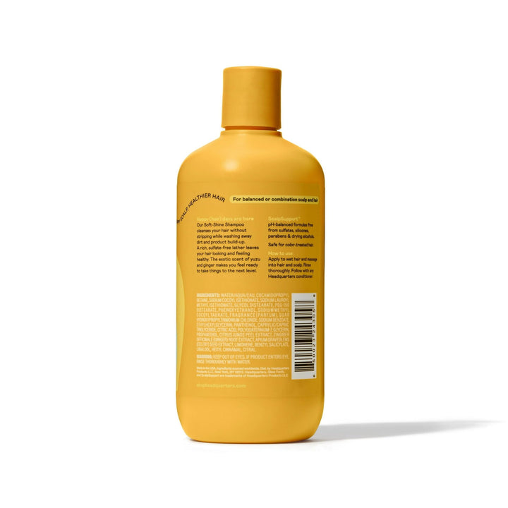 Headquarters Soft-Shine Shampoo for Balanced or Combination Scalp and Hair, 12 fl oz