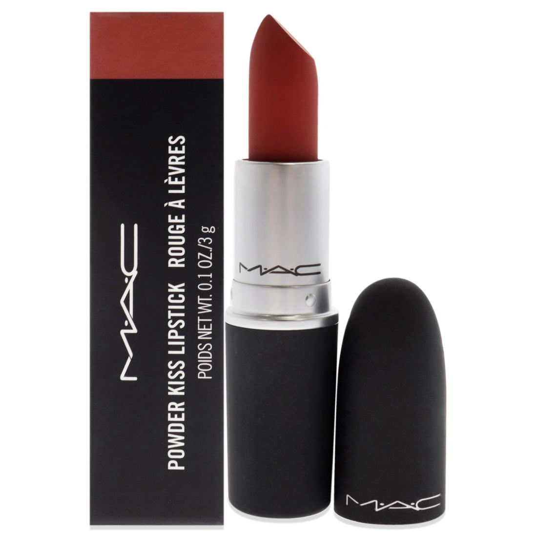 M.A.C MAC Powder Kiss Lipstick # Devoted To Chili