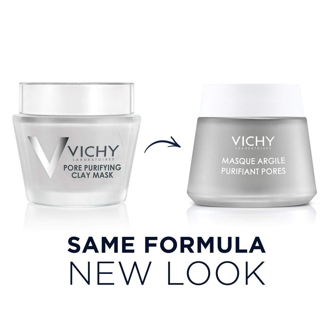 Vichy Pore Purifying Clay Face Mask with Aloe Vera, Pore Minimizer for Face, Multi-Masking Deep Pore Cleanser, Paraben-Free, 2.53 Fl Oz (Pack of 1)