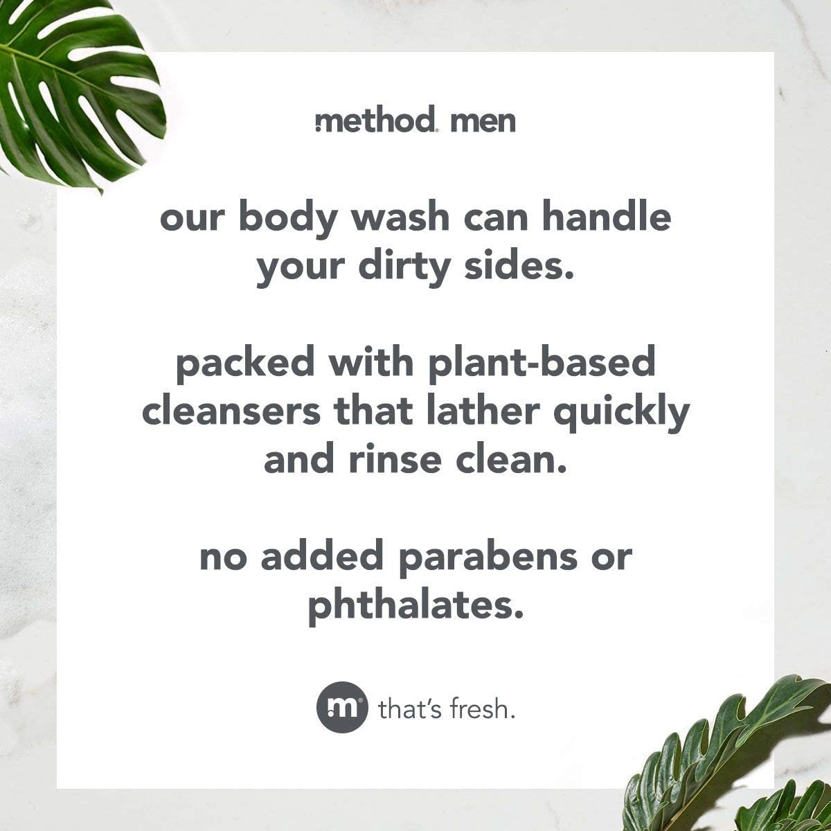 Juniper + Sage: Method Mens Body Wash, Juniper + Sage, 6 Count
