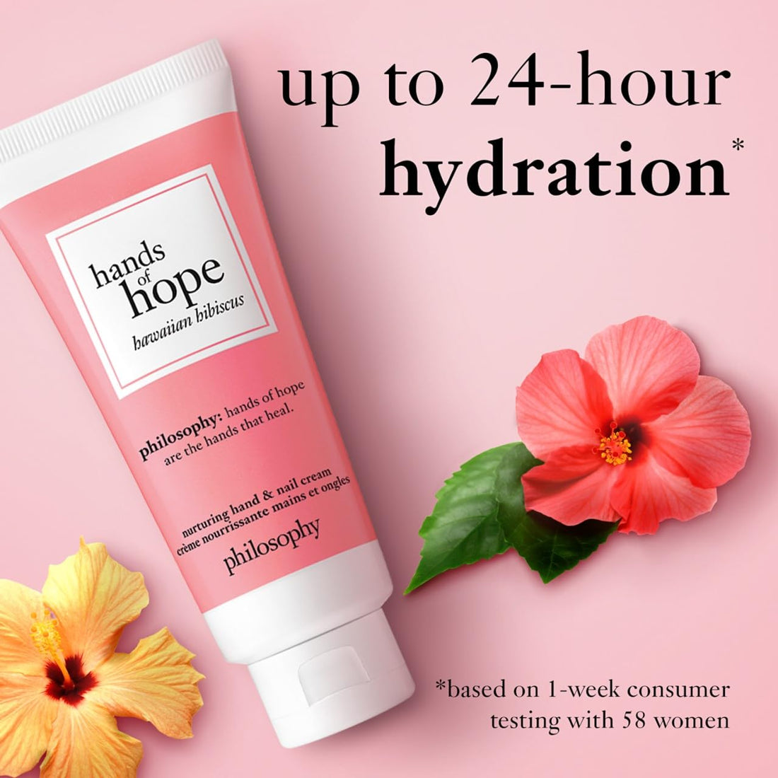 Philosophy Hands Of Hope for Unisex Hand Cream, Hawaiian Hibiscus, 1 Ounce