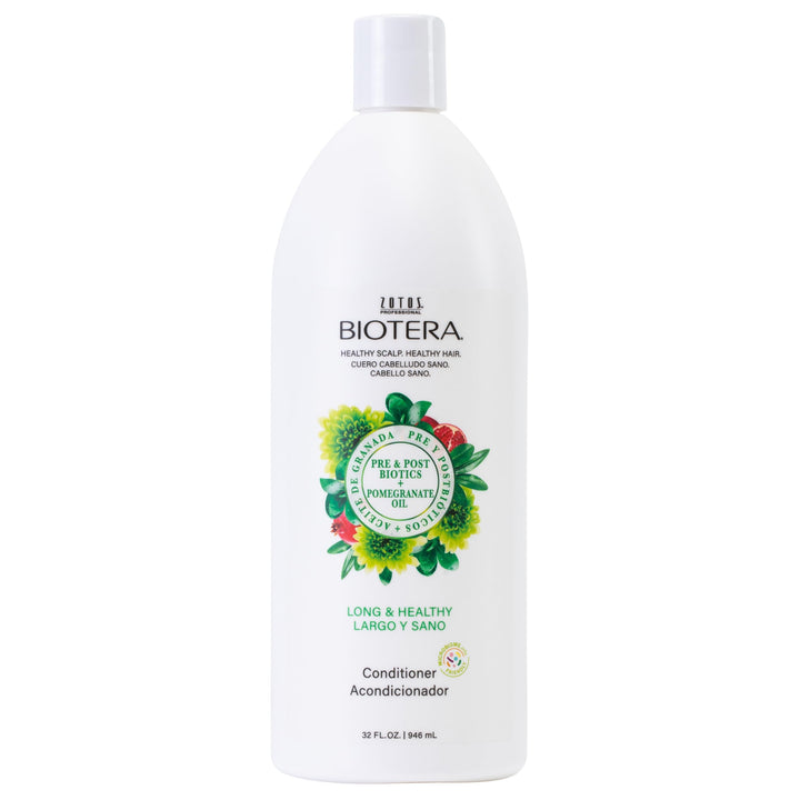 Biotera Long & Healthy Strengthening Conditioner | Long or Growing Hair | Microbiome Friendly | Vegan & Animal Test Free | Paraben Free | Color-Safe | 32 Fl Oz