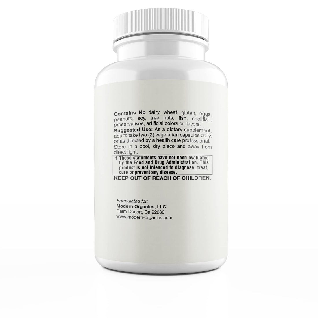 Modern Organics Vitamin C | 500mg Whole Food Vitamin C from Acerola Cherry Extract with Citrus Bioflavonoid Complex | 23 Organic Fruits & Vegetables Blend | Probiotics and Enzymes | 60 Vegan Capsules